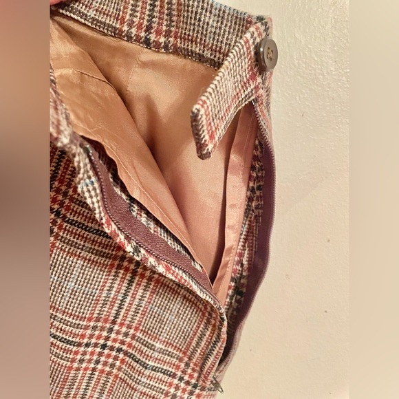 Vtg Pendleton Brown Plaid 100% Wool Blazer Skirt Suit Set- Excellent Condition - Picture 7 of 14